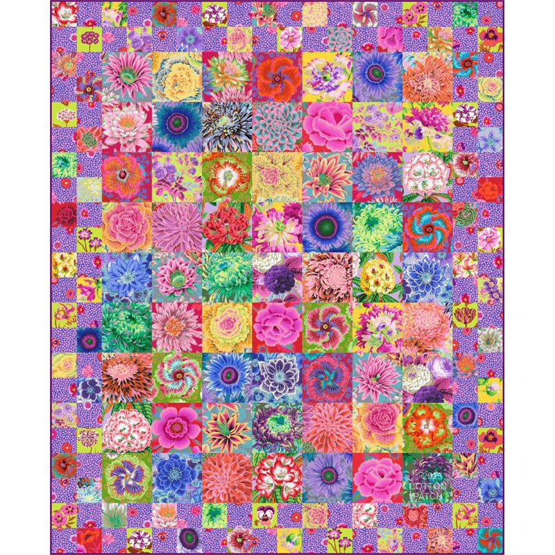 Kaffe Fassett Seed Packets, Summer Mix Quilt Kit