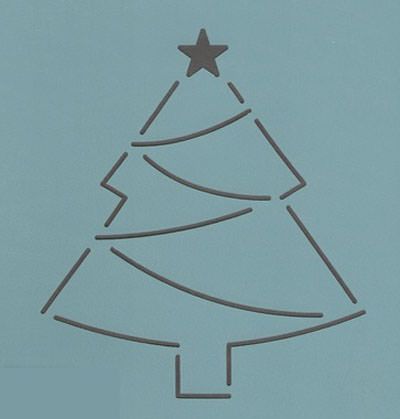 Quilt Stencil  3" Christmas Tree
