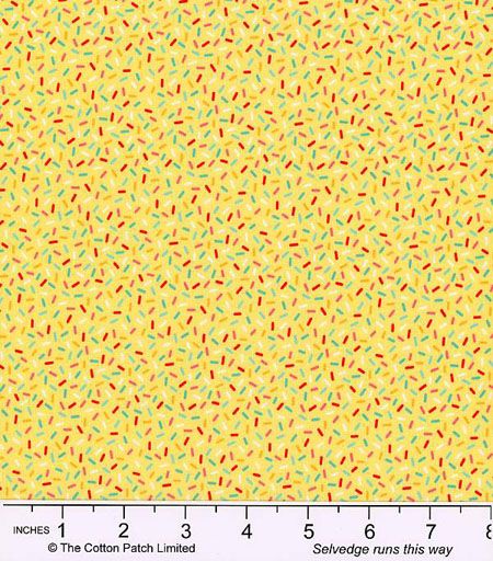 Summer Crush fabrics: Colourful Sprinkles, Yellow