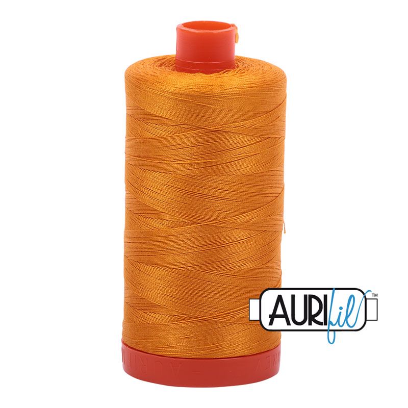 Aurifil 50 Wt Thread Yellow Orange, 2145