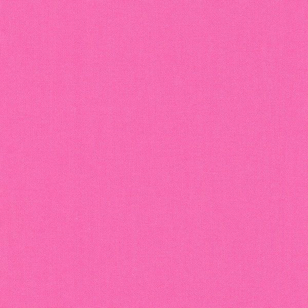 Kona Sassy Pink Cotton Solid Patchwork Fabric: (per 1/4 metre)