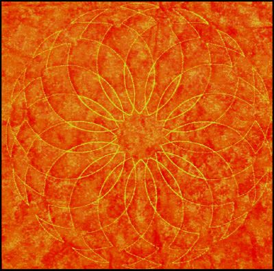 Westalee Ruler Circles on Quilts: Spinning Wheels 4  11 1/2"