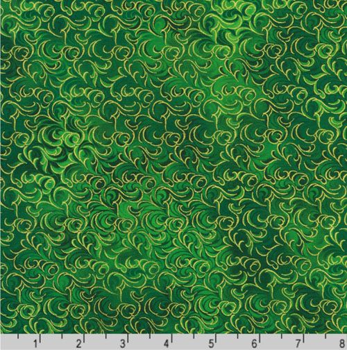 Mixed Metallics fabric: Evergreen