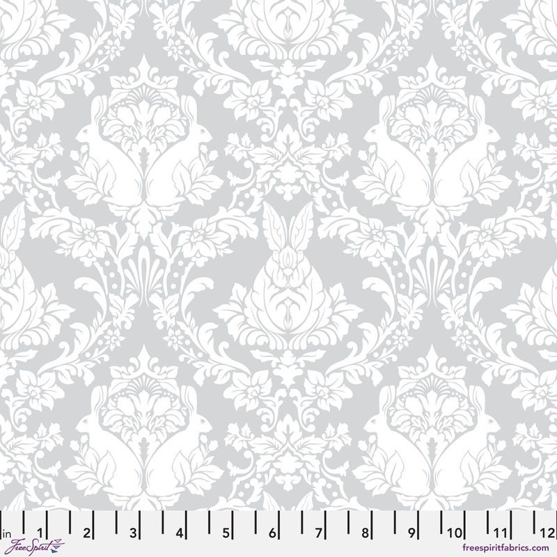 Full Moon Ghost fabric: Ghost Bunny, Whisper