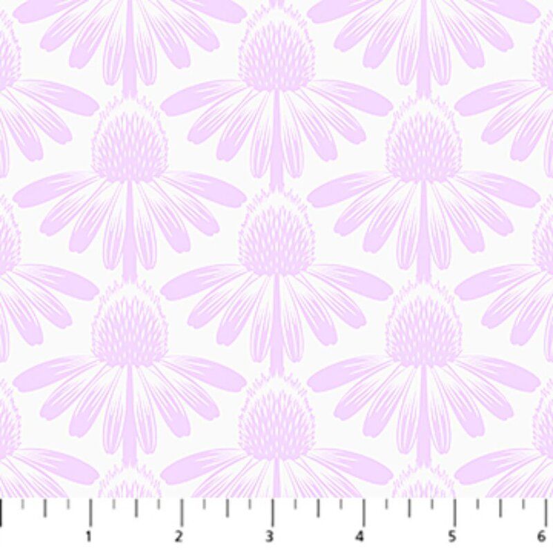 Indelible Soft fabric: Echinacea Lilac, Lush