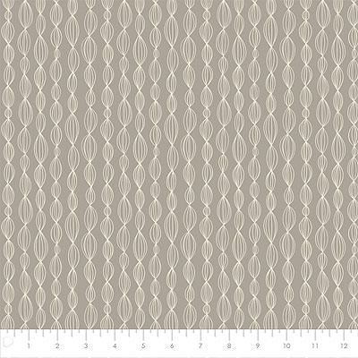 Petal Pusher Fabric: Geo Taupe (per 1/4 metre)