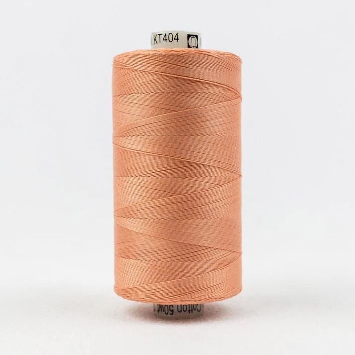 Konfetti Thread: 50wt 3 ply 100% Cotton. 1000m Spool Coral