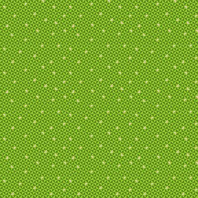 Santa Express fabric: Geo Triangles Green (per 1/4 metre)