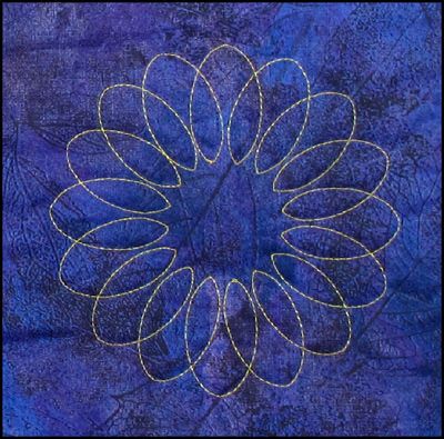 Westalee Ruler Circles on Quilts: Spinning Wheels 14 5 1/2"