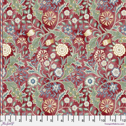 The Oxford Holiday Collection Fabric: Small Wilhelmina, Crimson