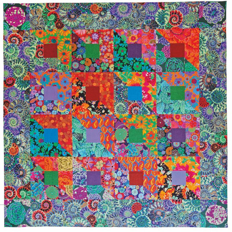 Warm Roman Tiles Quilt Kit