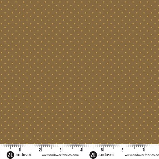 Poppy Seeds fabric: Poppy Seeds, Chocolate