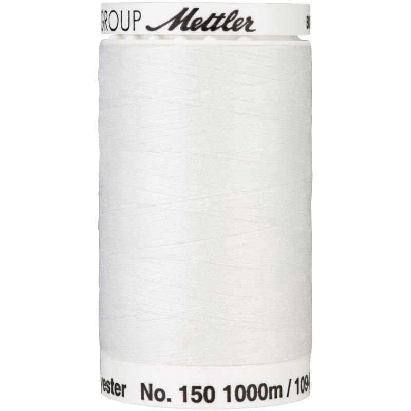 Mettler Bobbin Thread White, 1000m