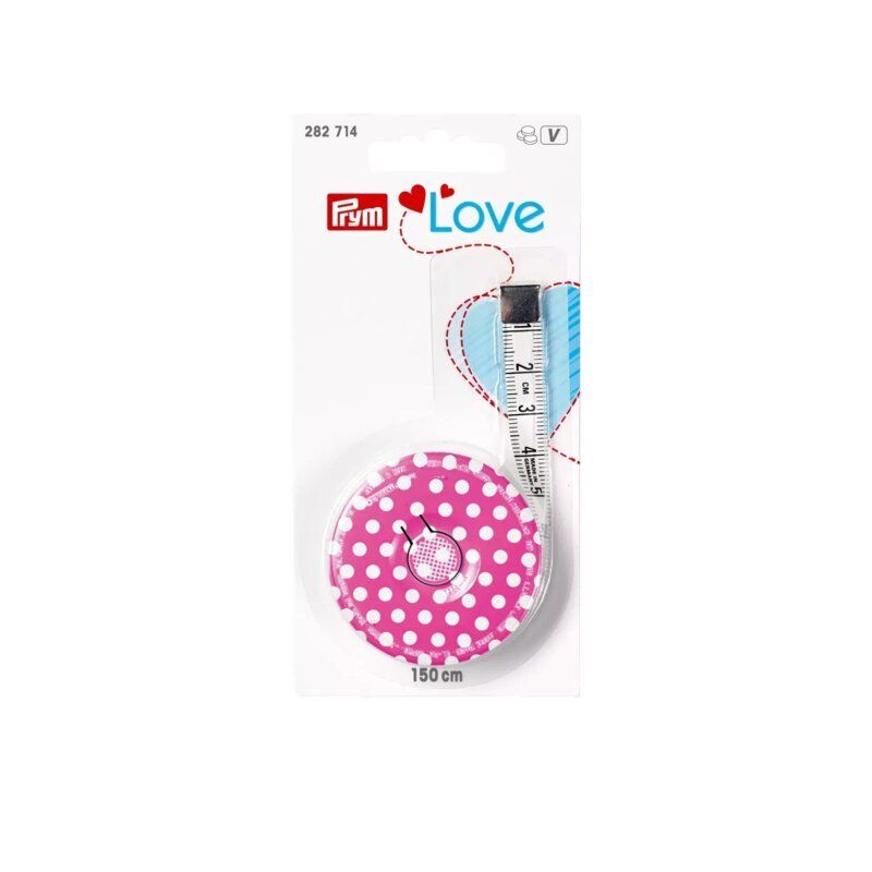 Prym Love Pink Spring Tape Measure, Cm