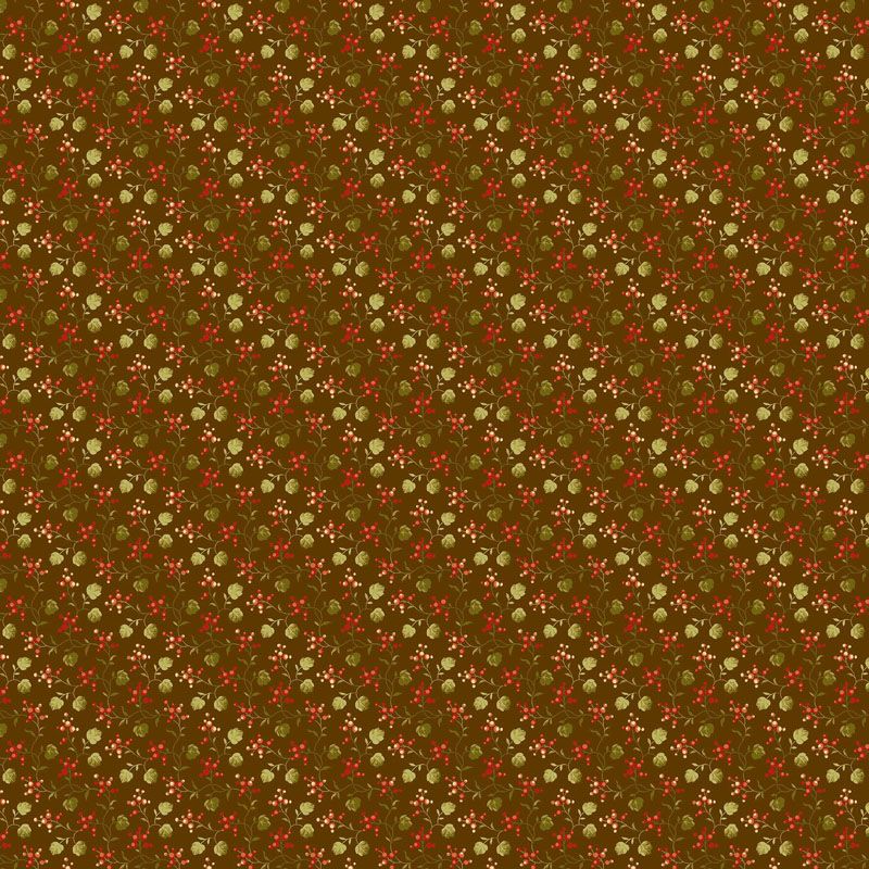 Autumn Woods fabric: Bitter Sweet, Brown
