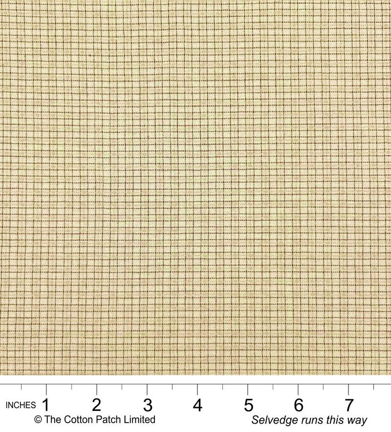 Tochio Yarn-Dyed fabric: Tiny Check, Natural