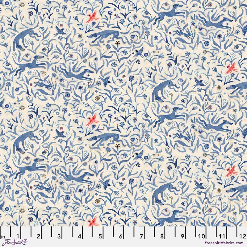 Backyard Wonder fabric: Meadow, Cream