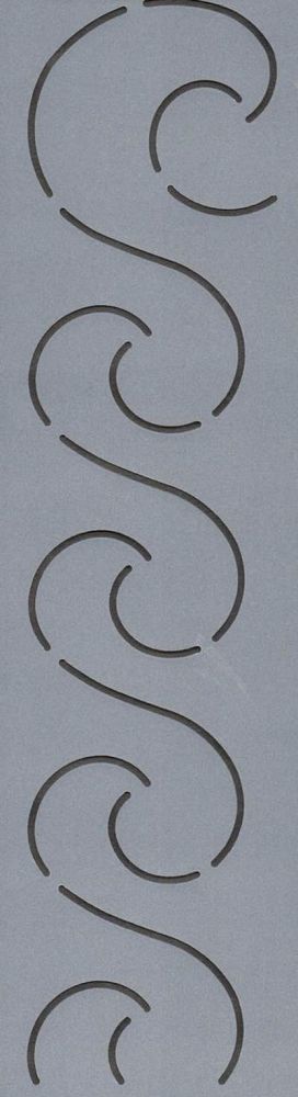Quilt Stencil  2" Waves
