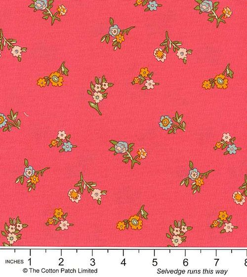 Liberty fabric: Little Vine, Deep Rose