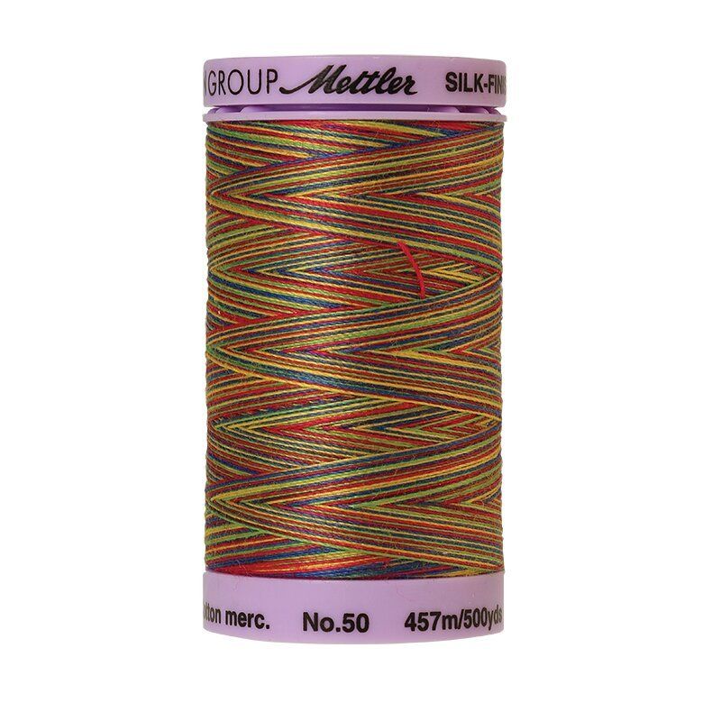 Mettler 50 Variegated Cotton Thread 9824, Prime Kids