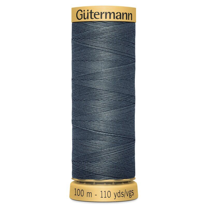 Gutermann Natural Cotton 100m Steel Col 5614 Gutermann Natural Cotton 100m Steel Col 5614