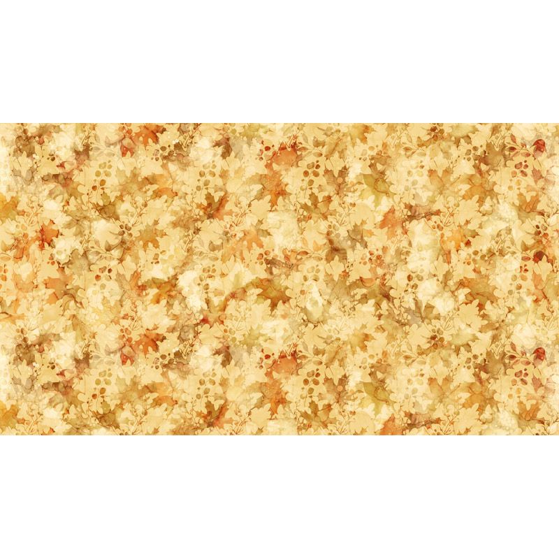 Autumn Breeze fabric, Leaves Silhouette, Autumn