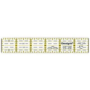 Omnigrid 1" X 6" Patchwork Ruler