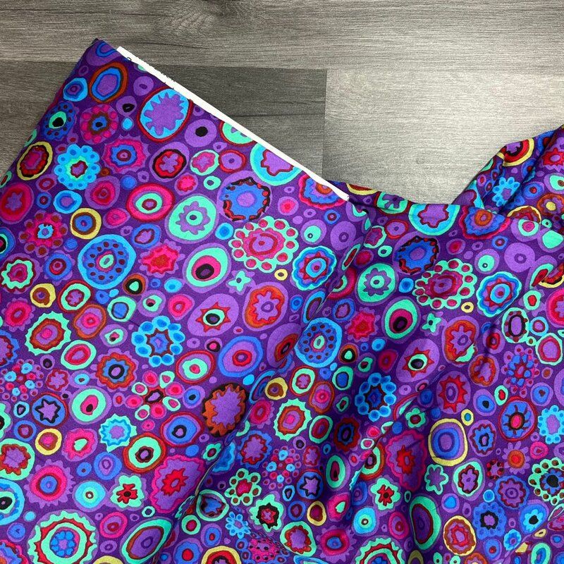 Kaffe Fassett Collective Quilt Back: Paperweight Purple 108" (per 1/4 metre)