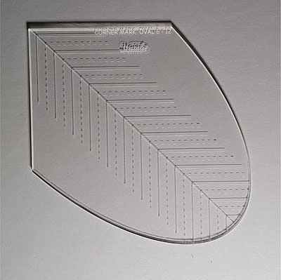 Westalee Rulers Corner Mark Oval Set 1  set of 2 10" & 12"  High Shank