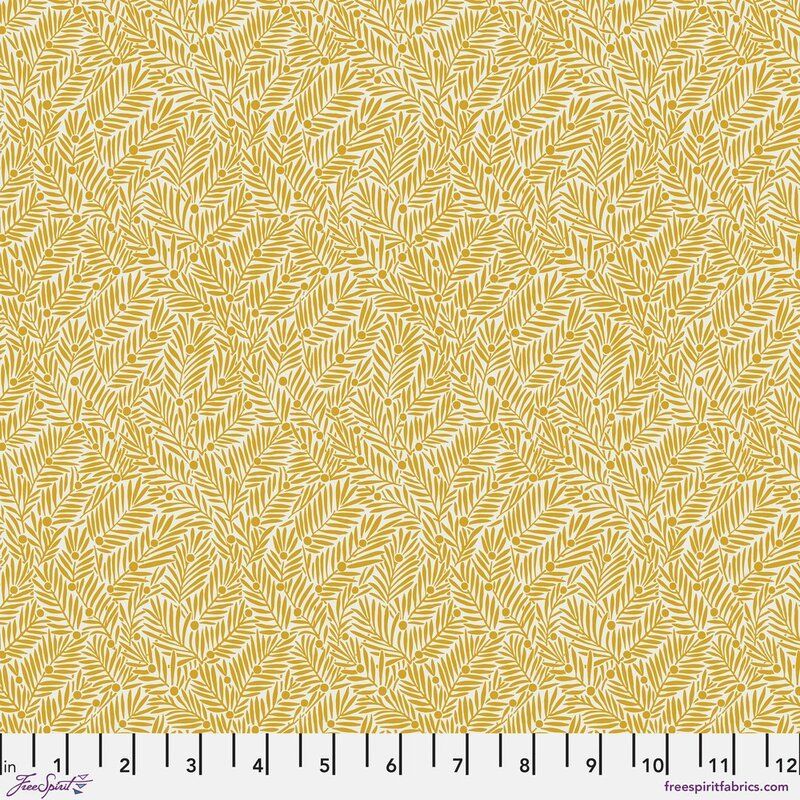 Bedford Park fabric: Yew & Aril, Sunshine