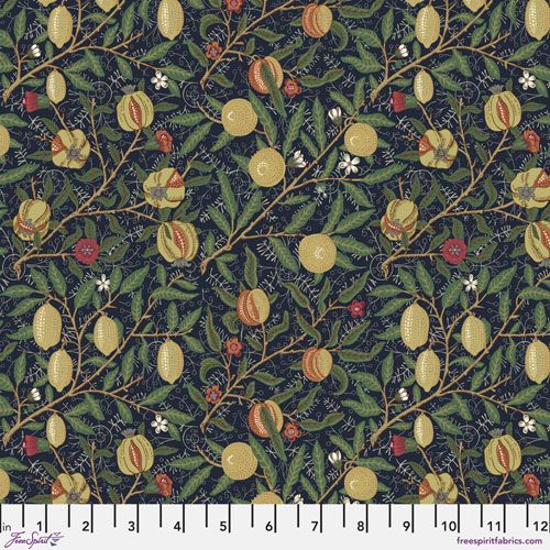 The Oxford Holiday Collection Fabric: Medium Fruit, Ink