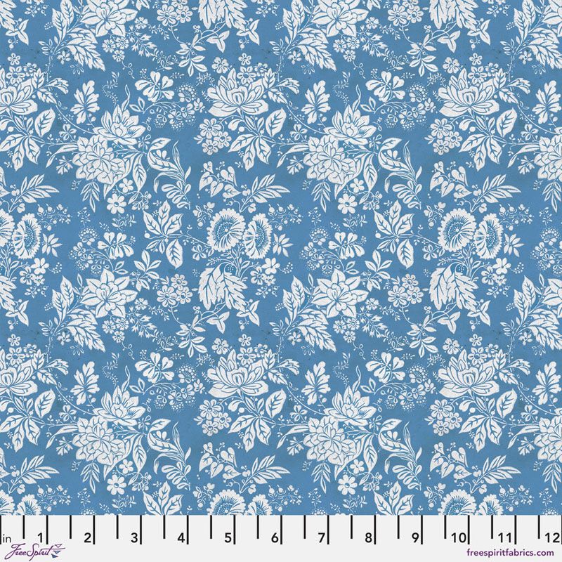 Eclectic Elements Palette fabrics, Blue Tapestry