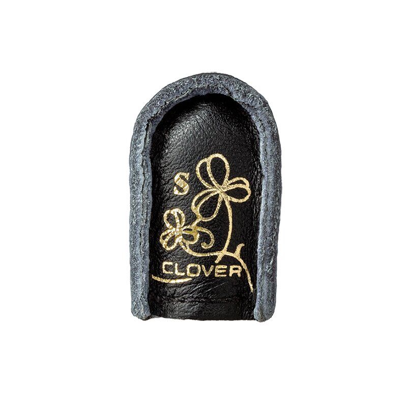 Clover Black Natural Fit Leather Thimble: Small