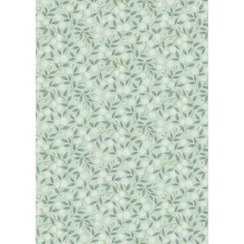 Sky Garden fabric: Ivy Trail, Misty Jade