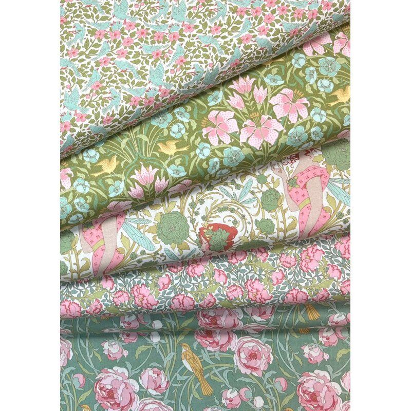 Tilda Songbird Green Fat Quarter Bundle