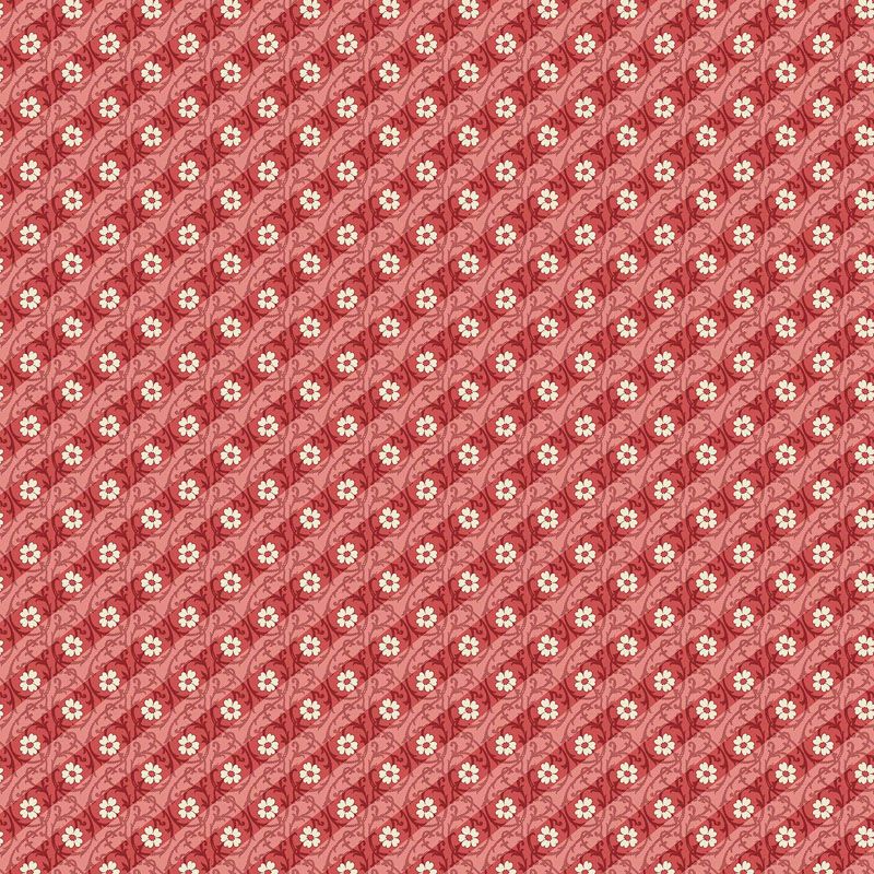 Lighthouse Red fabric: Saltmallow Marsh, Red Roof