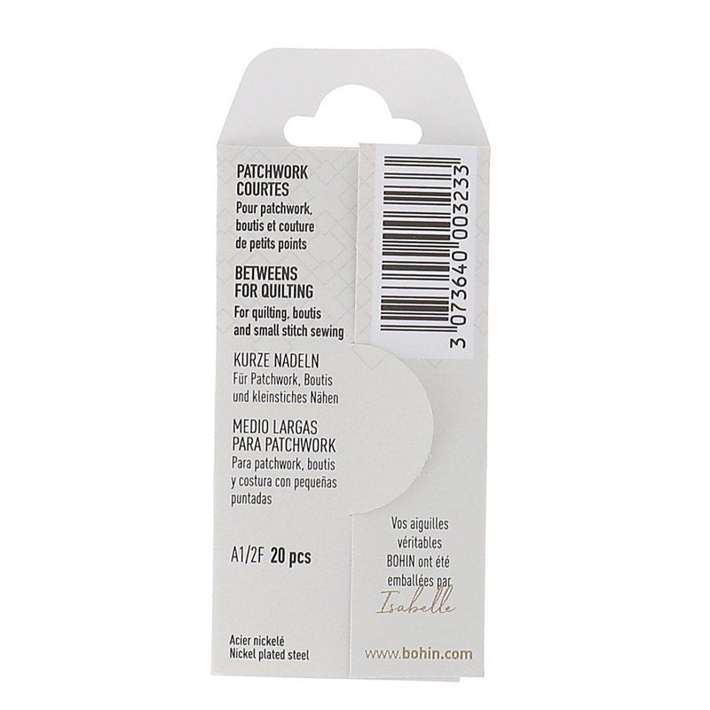 Bohin Between Needles Big Eye Size 10 x 20