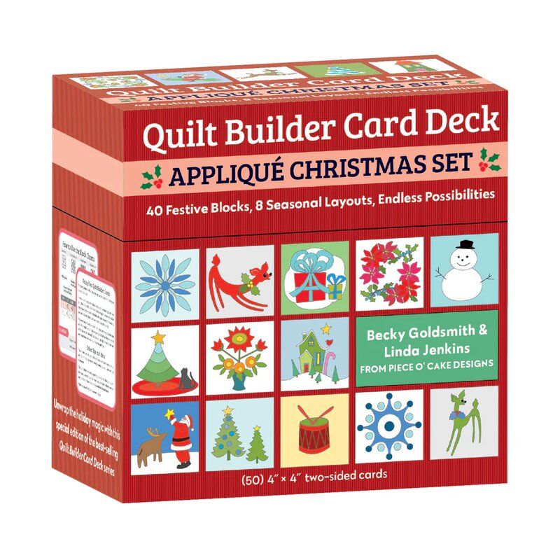 Quilt Builder Card Deck Appliqué Christmas Set