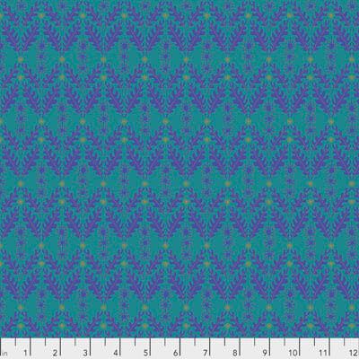 Free Spirit Designers Fabric: Fallen Teal (per 1/4 metre)