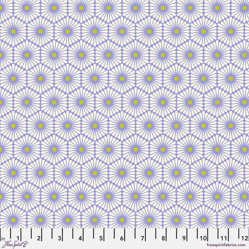 Tula Pink Besties Fabric: Daisy Chain, Bluebell
