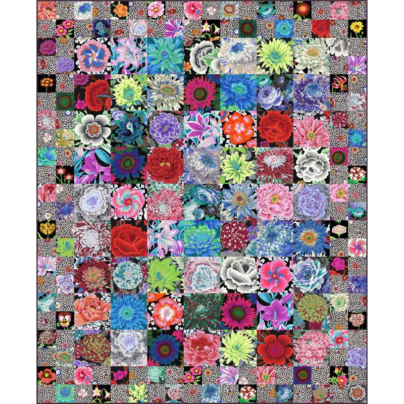 Kaffe Fassett Seed Packets , Winter Mix Quilt Kit