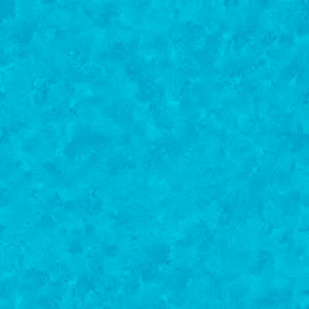 Makower Spraytime Fabric: Turquoise (per 1/4 metre)