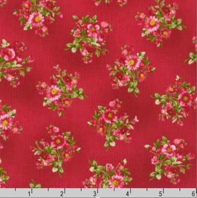 Bouquet of Roses Fabric: Small Bouquet Woodrose (per 1/4 metre) Bouquet of Roses Fabric: Small Bouquet Woodrose (per 1/4 metre)