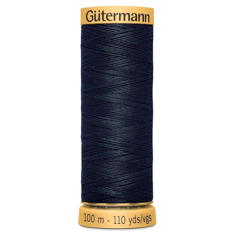 Gutermann Natural Cotton 100m Navy Col 5412 Gutermann Natural Cotton 100m Navy Col 5412