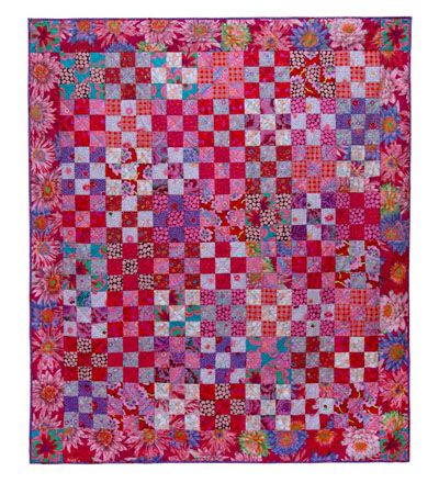 Kaffe Fassett Blushing Nine Patch Quilt Kit
