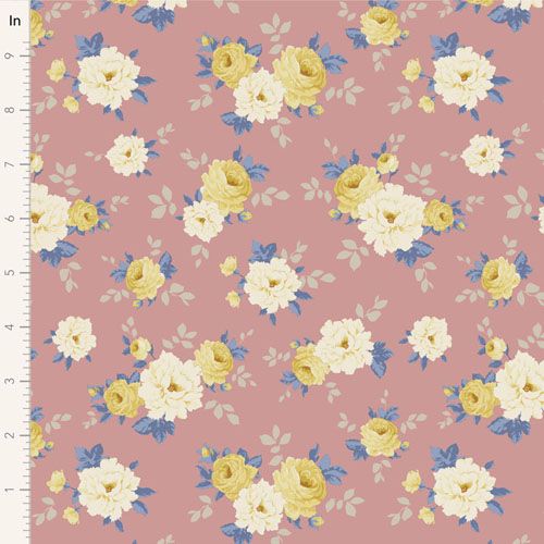 Tilda Sunday Brunch fabric: Pernille, Pink Tilda Sunday Brunch fabric: Pernille, Pink