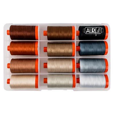 Aurifil 50/2 Thread Box: The Perfect Box of Neutrals by Pat Sloan Aurifil 50/2 Thread Box: The Perfect Box of Neutrals by Pat Sloan
