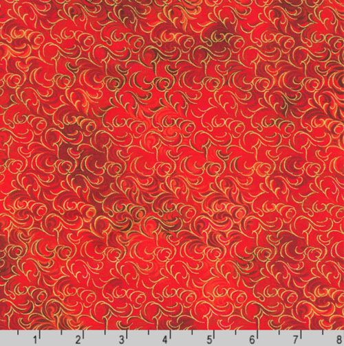 Mixed Metallics fabric: Scarlet Mixed Metallics fabric: Scarlet