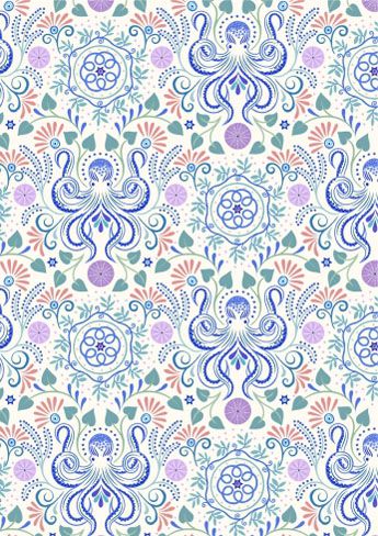 Chalki fabric: Chalki on Cream Lewis and Irene Chalki fabric: Chalki on Cream Lewis and Irene