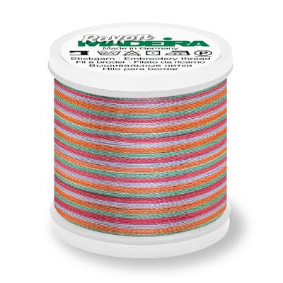 Madeira Embroidery Thread 2141 Multi Colour Blue Green Orange Madeira Embroidery Thread 2141 Multi Colour Blue Green Orange